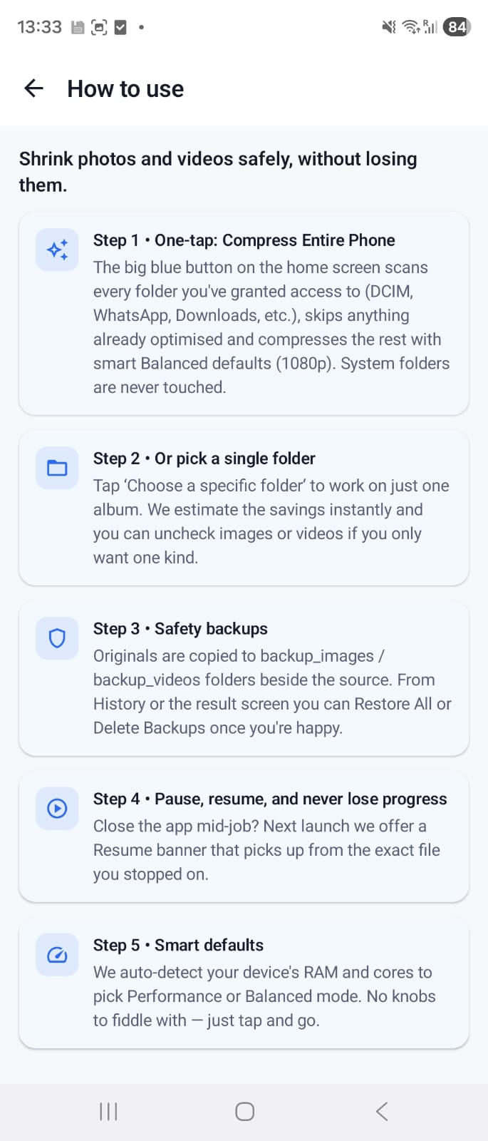 Clean Space Results